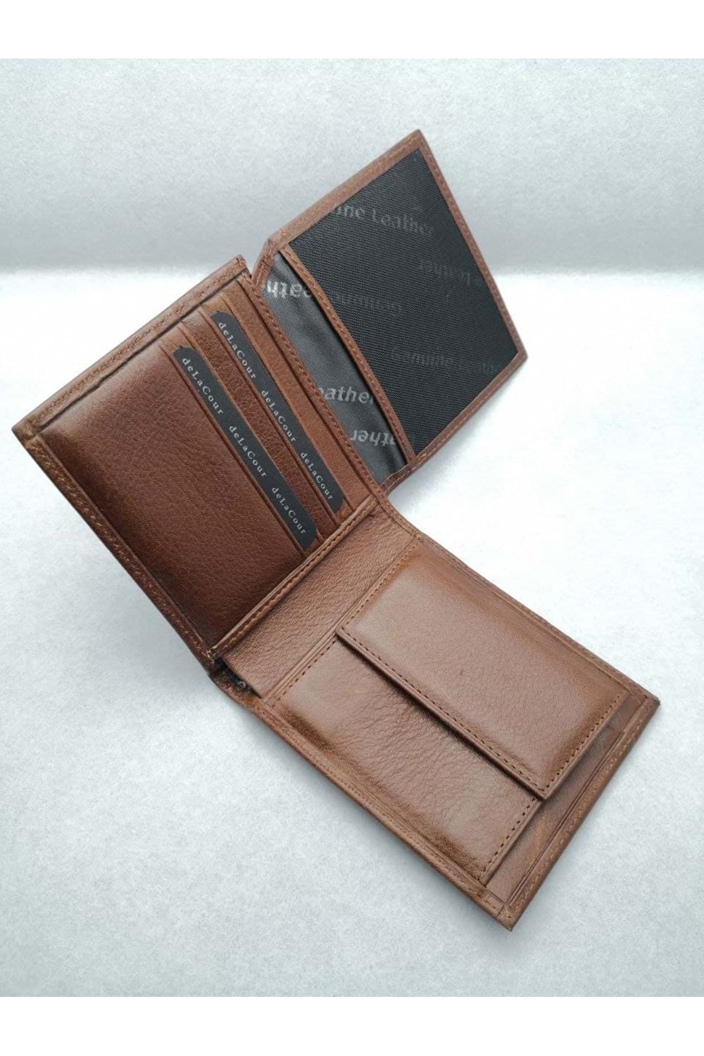 deLaCour Kahverengi Erkek Deri Cüzdan