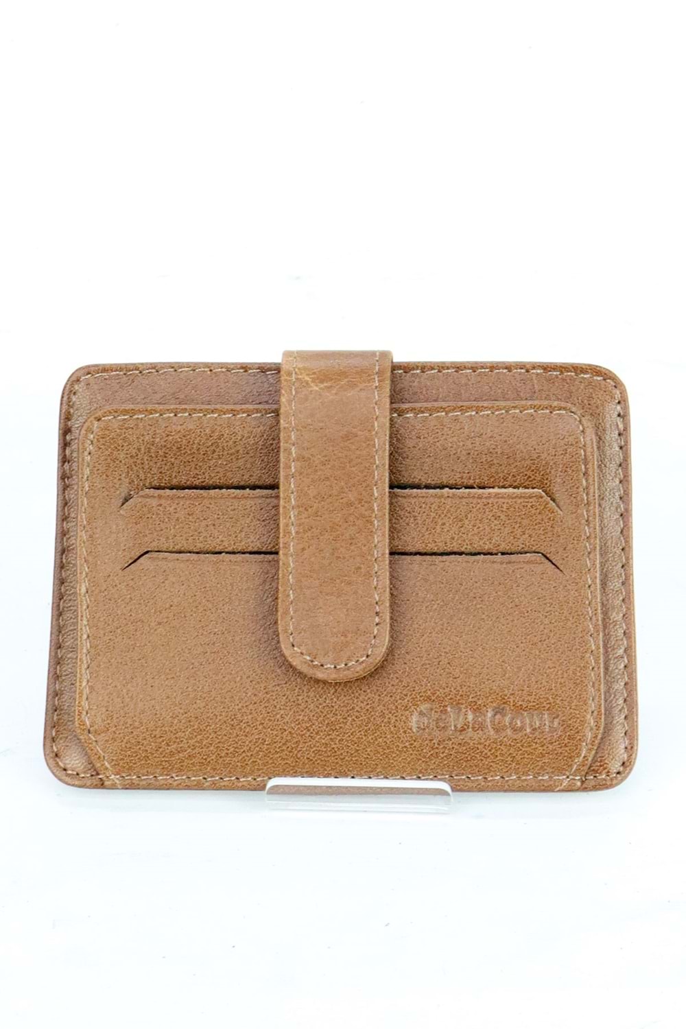 deLaCour Taba Kemerli Deri Kartlık Cüzdan