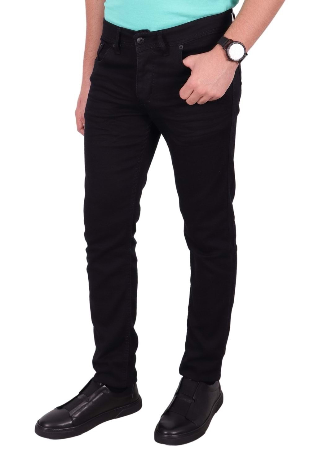 Jack Kevin Siyah Slim Fit Erkek Kot Pantolon