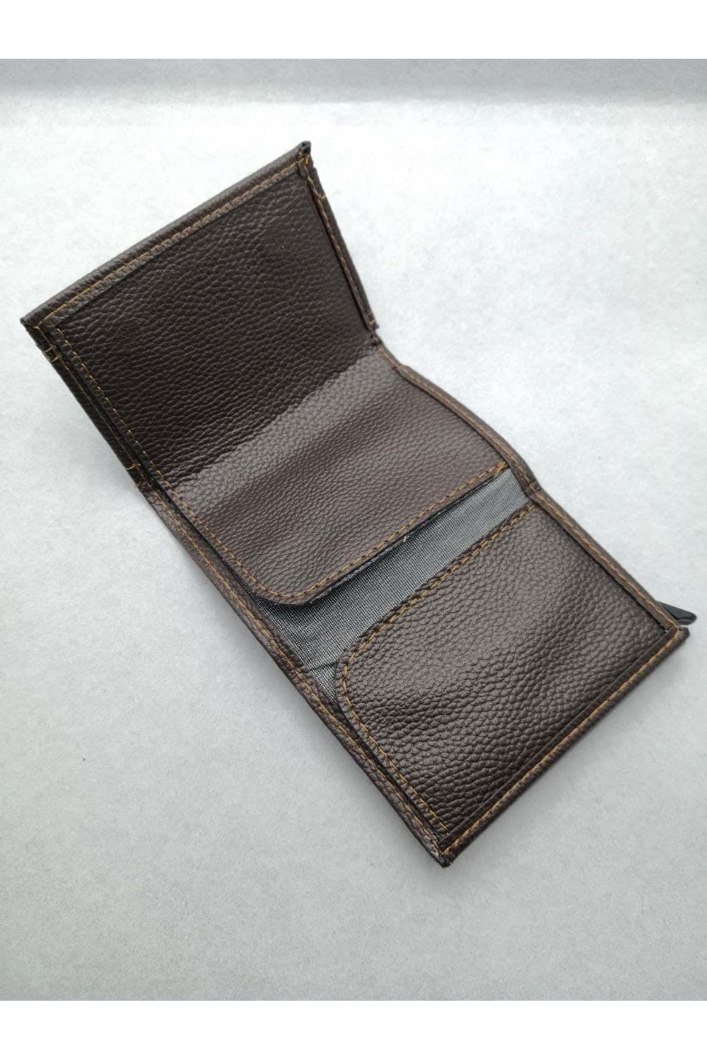 MKM Kahve Erkek Suni Deri Otomatik Kartlık Cüzdan