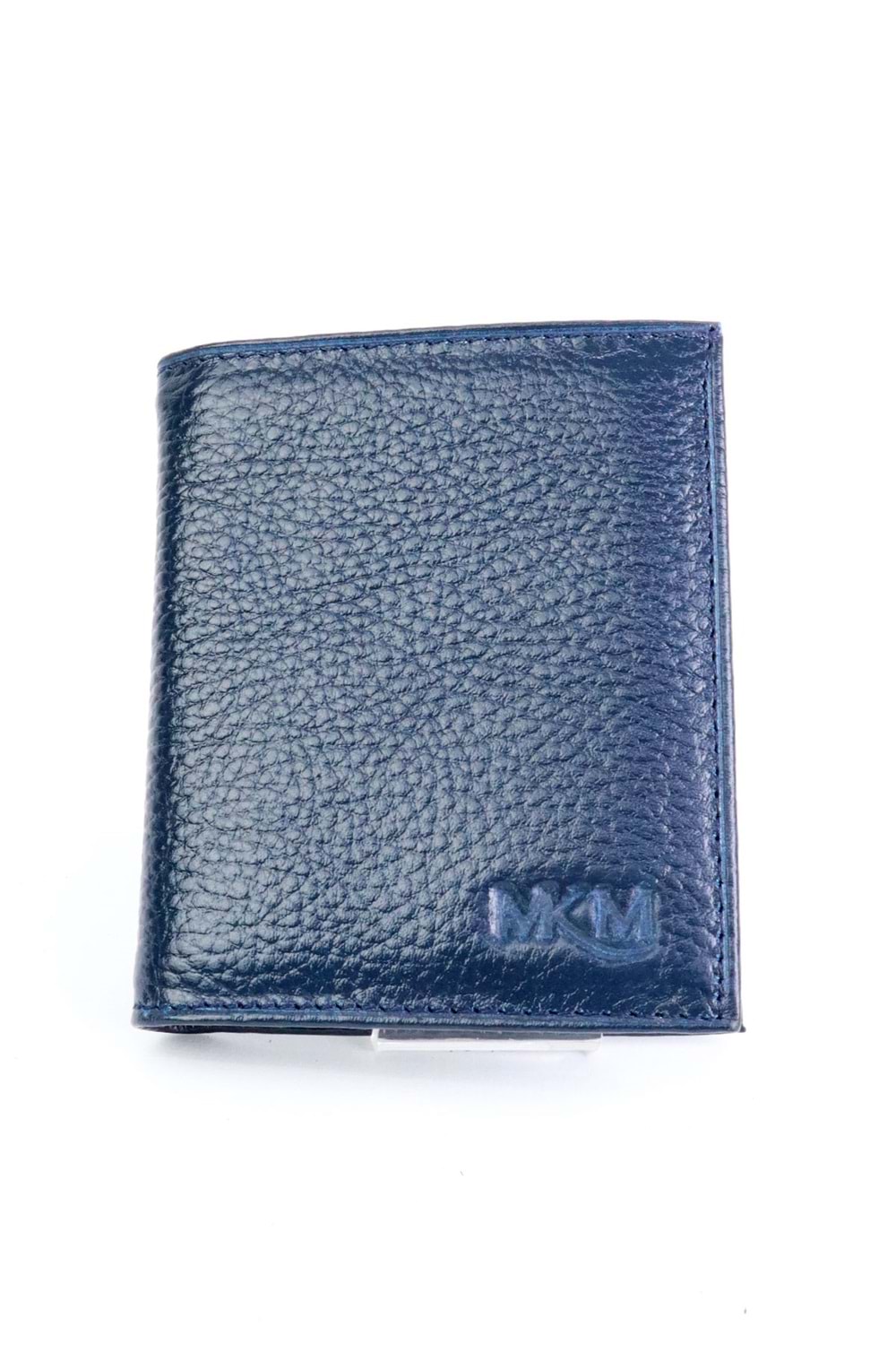 MKM Lacivert Hakiki Deri Erkek Cüzdan