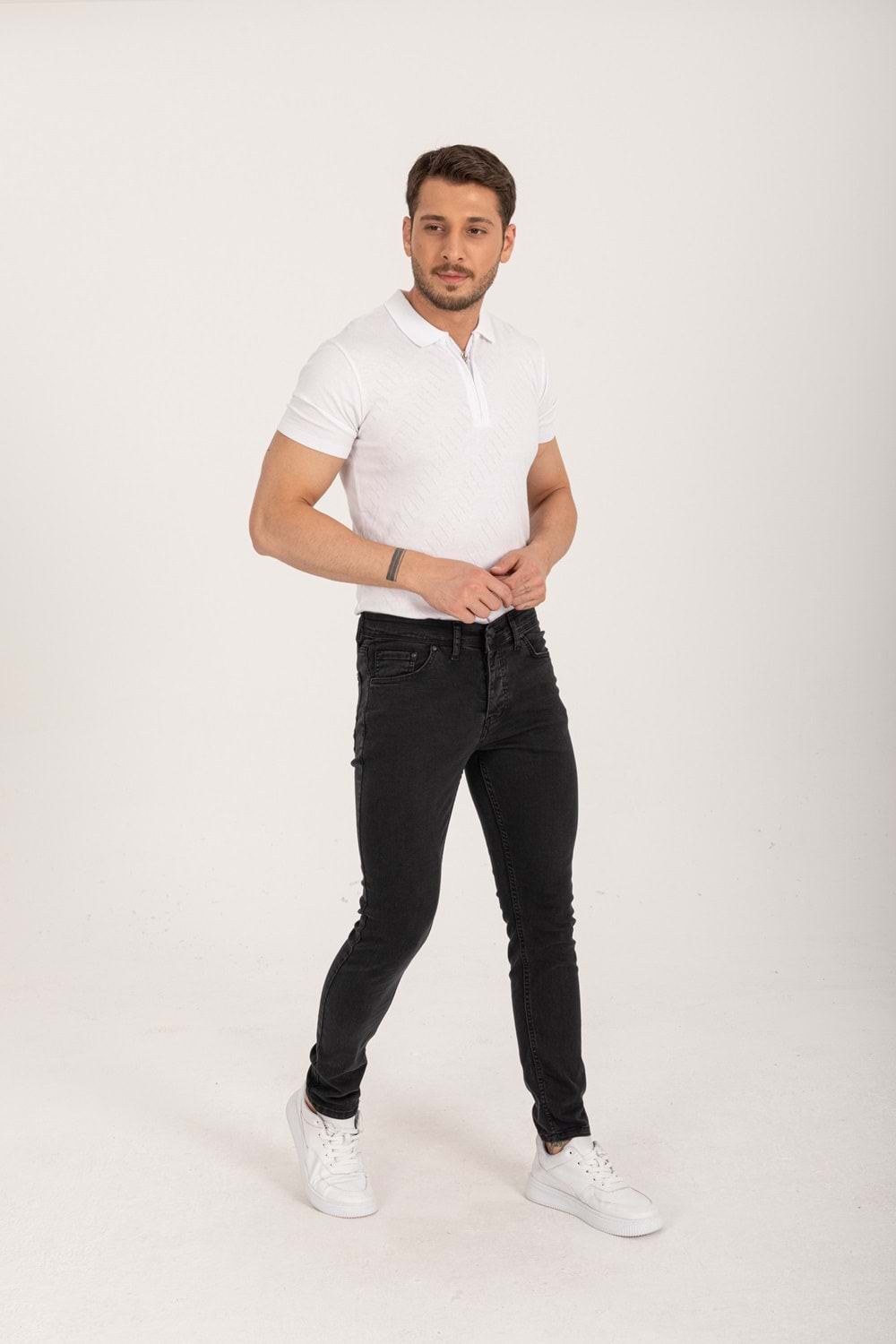 Shef Denım Füme Slim Fit Erkek Kot Pantolon