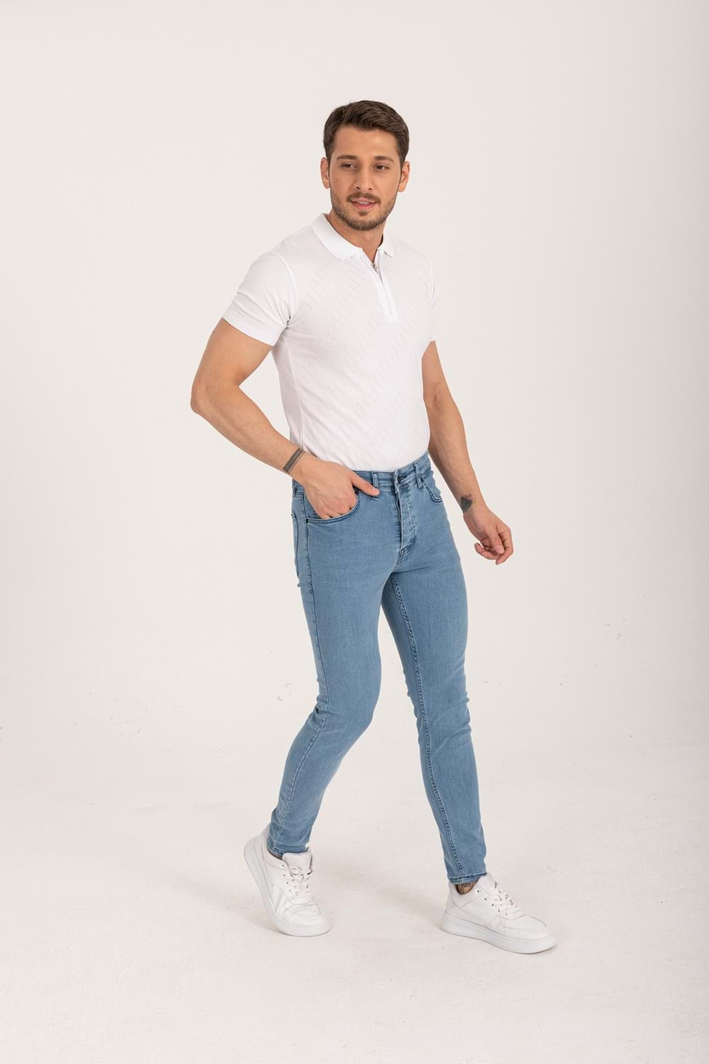 Shef Denım Mavi Slim Fit Erkek Kot Pantolon