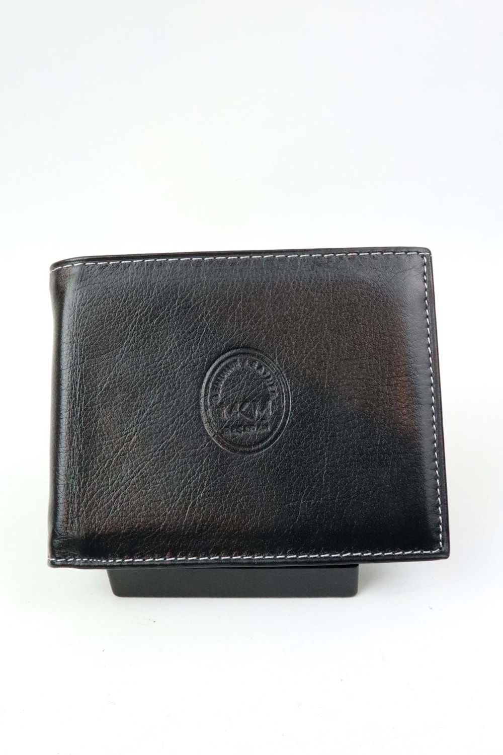 Mkm Bordo Siyah Erkek Deri Cüzdan