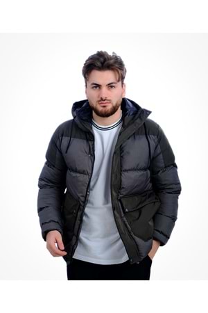 Czk Haki Dolum Monza Şapkalı Kışlık Erkek Mont