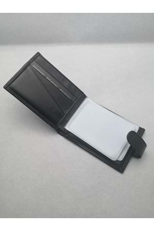 deLaCour Siyah Erkek Deri Kartlık Cüzdan