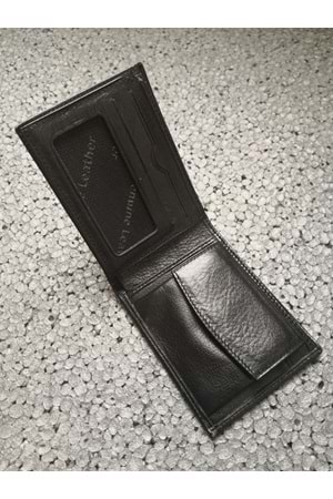 deLaCour Siyah Erkek Deri Cüzdan