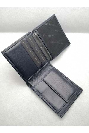 deLaCour Lacivert Erkek Deri Cüzdan