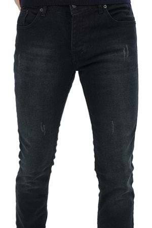 Jack Kevin Lacivert Slim Fit Erkek Kot Pantolon - 0061