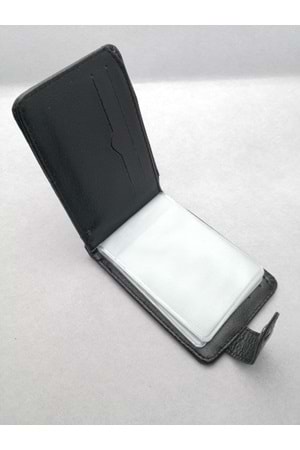 MKM Siyah Erkek Suni Deri Kartlık Cüzdan