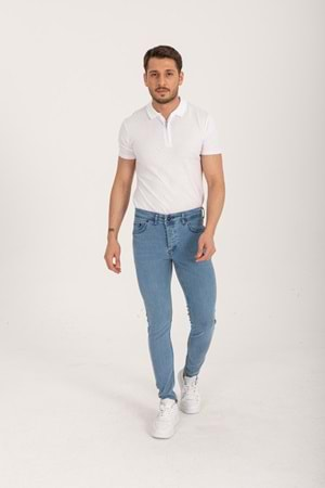 Shef Denım Mavi Slim Fit Erkek Kot Pantolon