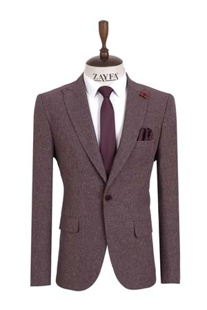 Vito Andolini Bordo Slim Fit Erkek Ceket