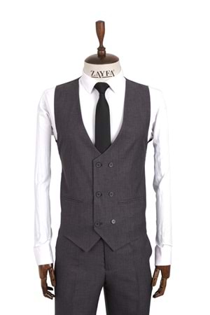 Vito Andolini Füme Slim Fit Erkeke Takım Elbise