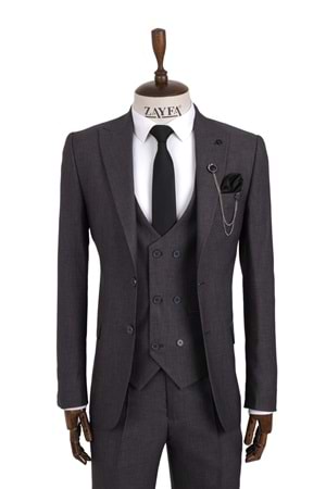 Vito Andolini Füme Slim Fit Erkeke Takım Elbise