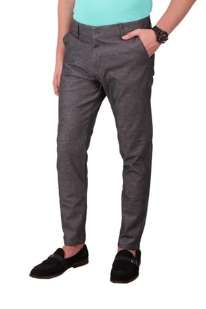 Zayfa Füme Slim Fit Erkek Keten Pantolon P21001