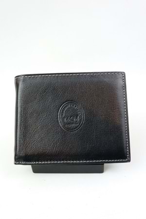 Mkm Bordo Siyah Erkek Deri Cüzdan