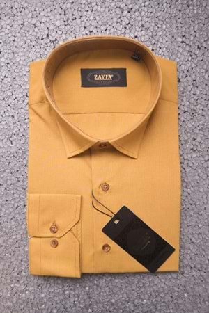 OUTLET / Zayfa Camel Slim Fit Erkek Gömlek