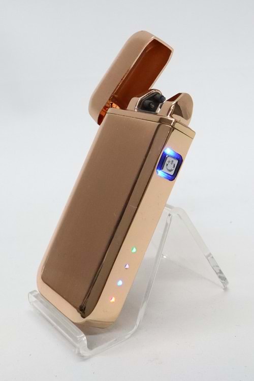 Silvio Monetti Rose Gold Renk Şarjlı Çakmak - Fener Özellikli SM-036MR