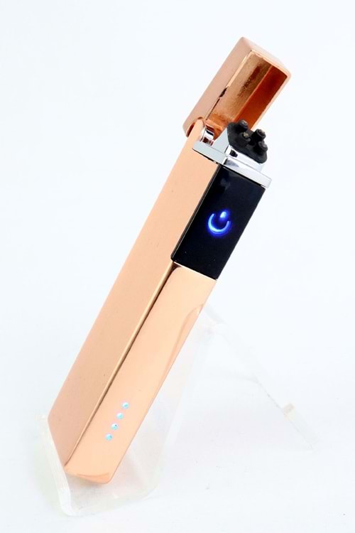 Silvio Monetti Rose Gold Dokunmatik Şarjlı Çakmak SM-904MRG