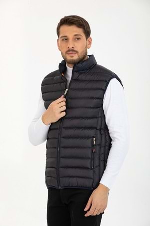 CZK Lacivert Cep Detaylı Kolsuz Erkek Şişme Yelek