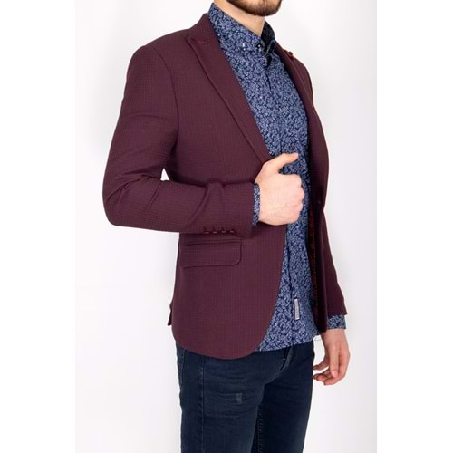 Vito Andolini Bordo Slimfit Erkek Ceket