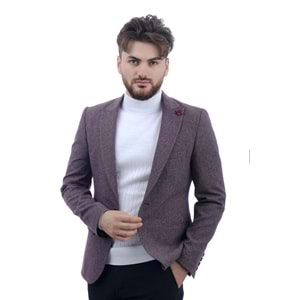 Vito Andolini Bordo Slim Fit Erkek Ceket