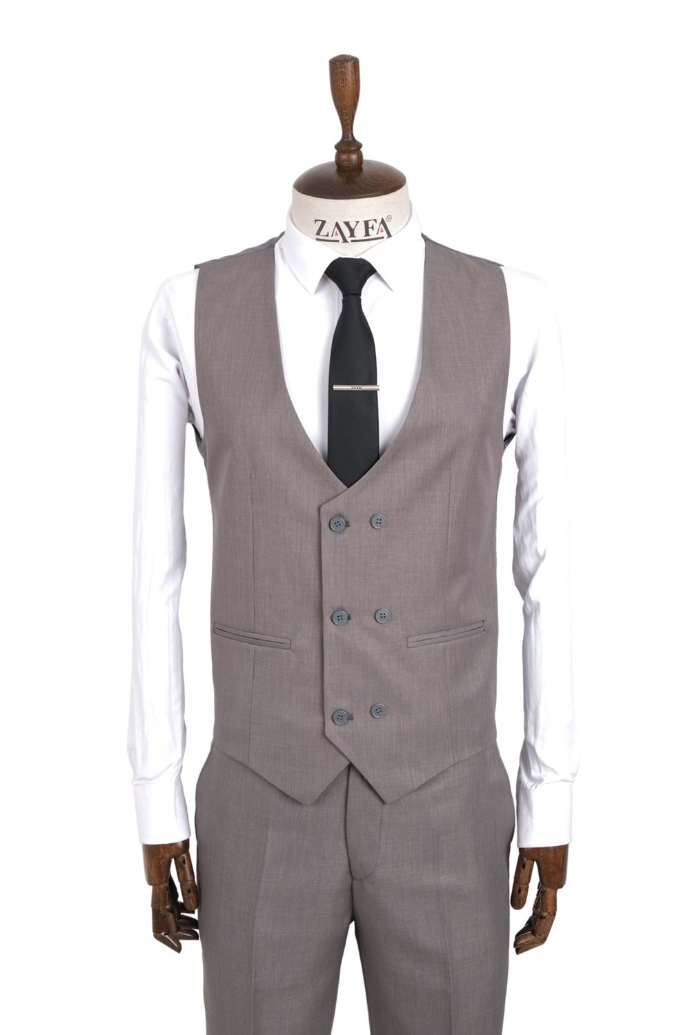 Vito Andolini Füme Slim Fit Erkeke Takım Elbise