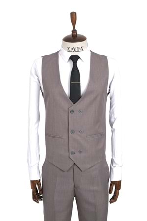 Vito Andolini Füme Slim Fit Erkeke Takım Elbise